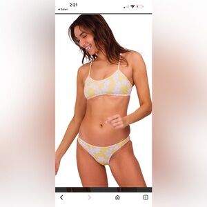Floral Yellow Bikini Set